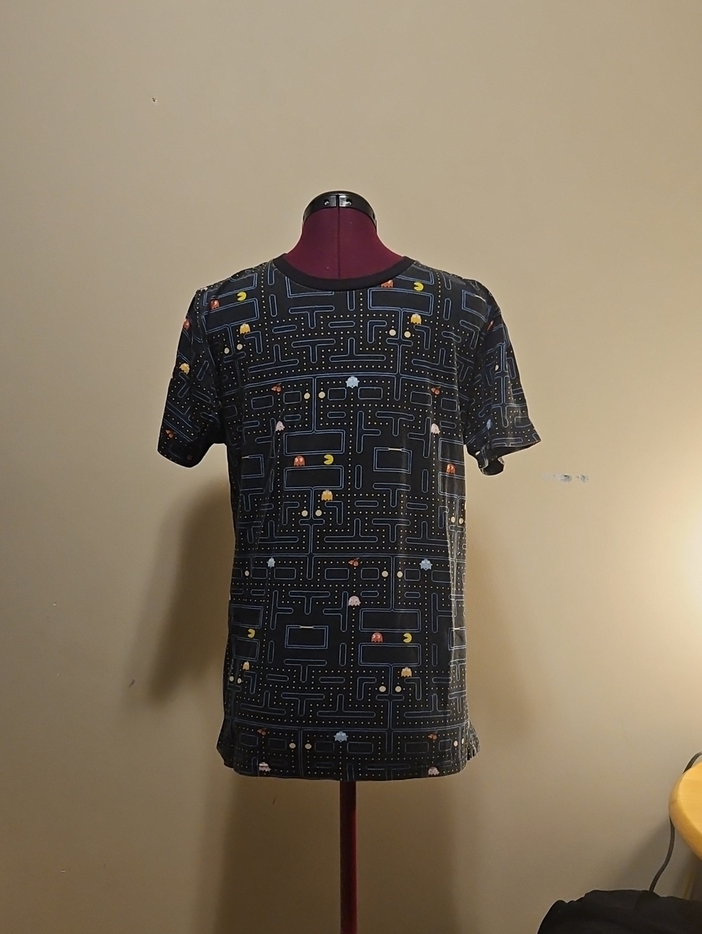 Black Pac-man Maze Tee